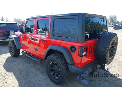 2019 Jeep Wrangler Unlimited Sport Altitude 4X4 z USA, uszkodzony, nr VIN 1C4HJXDG1KW632621